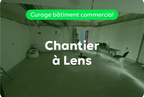 Curage de bâtiment commercial à Lens